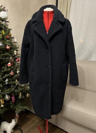 Шубка тедди, синяя шишка из искусственного меха. шуба от edited