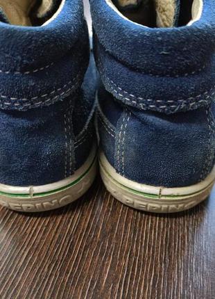 Кожаные ботинки кроссовки кеды хайтопы ricosta 23 размер 15 см стелька5 фото