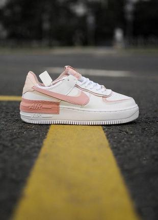 Кроссовки женские nike air force 1 shadow, белые (найк аир форс, найки, кросівки)