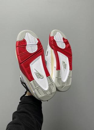 4 nike air jordan 4 chunky lace white red 2800 145237694