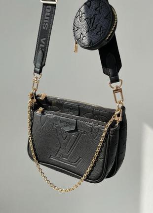 Женская сумка louis vuitton pochete multi black