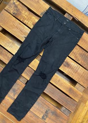 Жіночі джинси (штани, брюки) river island (рівер айленд хлрр ідеал оригінал чорні)1 фото