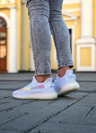 Кроссовки adidas boost 350 белые5 фото