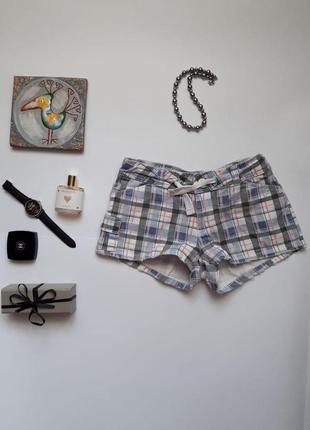 Класні шорті в клітинку , короткі шортики denim co
