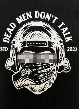 Футболка dead men don’t talk, оригинал, размер м/l7 фото