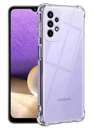 Чохол fiji proof для samsung galaxy a32 5g (a326) бампер з посиленими бортамиtransparent
