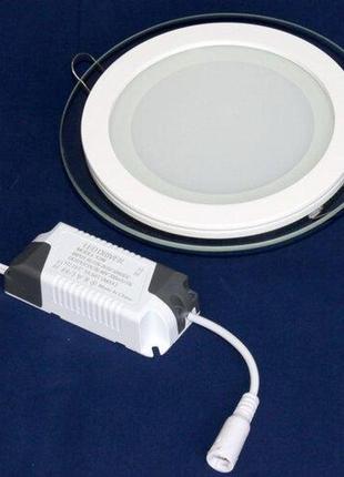 Світильник світлодіодний biom gl-r12 ww 12 вт круглий теплий білий (ly-12)