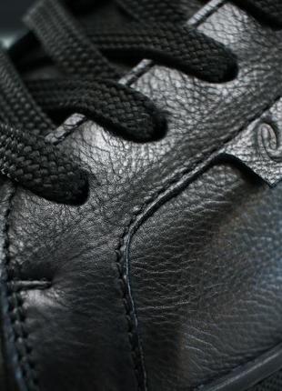 Черные кожаные кроссовки cosottinni6 фото