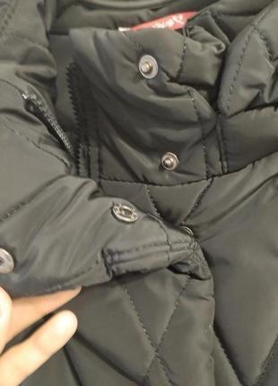 Пуховик-пальто лайки зі стьобаної плащової тканини тм modus.ціна знижена!!!7 фото