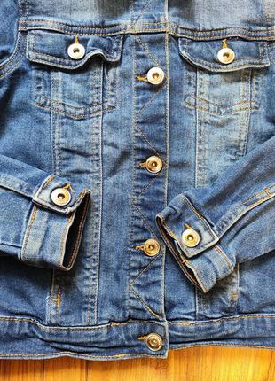 Джинсовая курточка джинсовка на девочку 9-10 лет2 фото