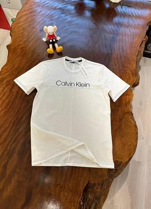 Чоловіча футболка calvin klein чорна / біла2 фото