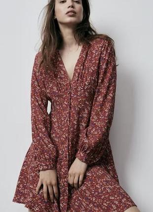 Стильна  сукня квітковий принт pull&bear euro m