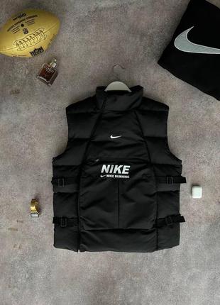 Жилетка nike жилет черный мужской / женский безрукавка найк