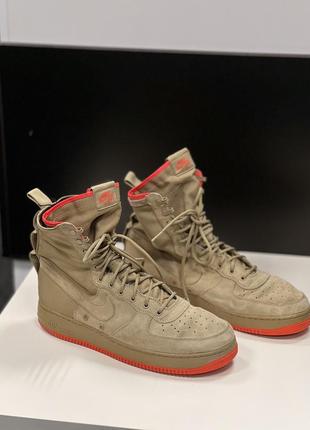 Черевики nike sf af1 khaki-rush coral boots2 фото