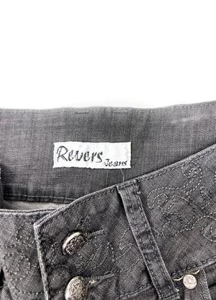 Джинсы фирменные revel's jeans, т.серые, качественные6 фото