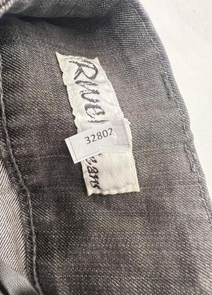 Джинсы фирменные revel's jeans, т.серые, качественные7 фото