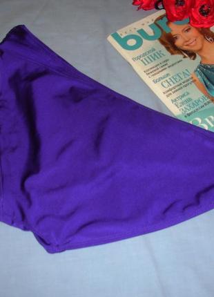 Низ от купальника раздельного трусики женские плавки размер 52 / 18 фиолетовые2 фото