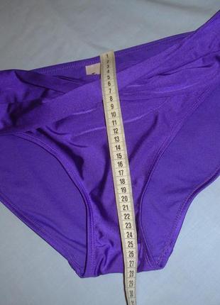 Низ от купальника раздельного трусики женские плавки размер 52 / 18 фиолетовые3 фото