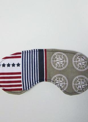 Маска для сна отдыха хлопок очки hand made унисекс мужская женская на глаза м16