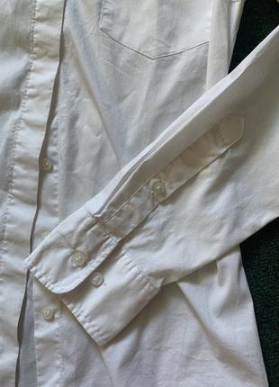 Новая белая классическая рубашка h&m3 фото