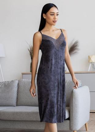 Женская ночнушка на тонкой бретели "margaret" (60025) (арт. 1435)