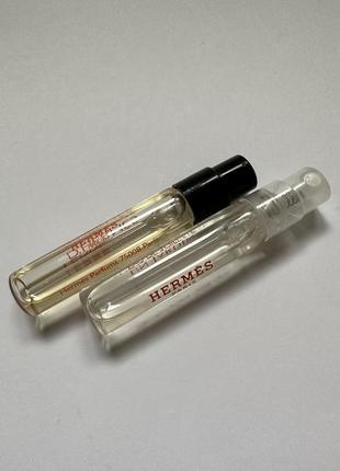 Парфюмированная вода унисекс / для мужчин от hermes - un hardin sur la lagune + terre d'hermes parfum, 1.5 ml (пробник)2 фото
