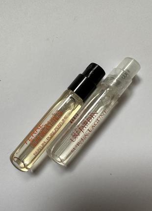 Парфюмированная вода унисекс / для мужчин от hermes - un hardin sur la lagune + terre d'hermes parfum, 1.5 ml (пробник)4 фото