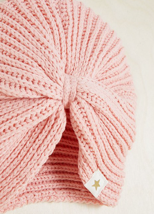 Набір для дівчинки: шапка-тюрбан, шарфик та рукавички. нові5 фото