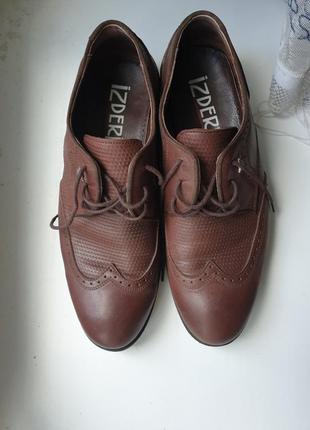 Новые мужские туфли,новые коричневые туфли мужские,43 размер3 фото