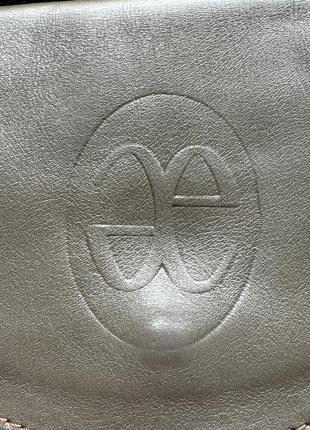 Кожаная винтажная итальянская сумка elegance boutique5 фото