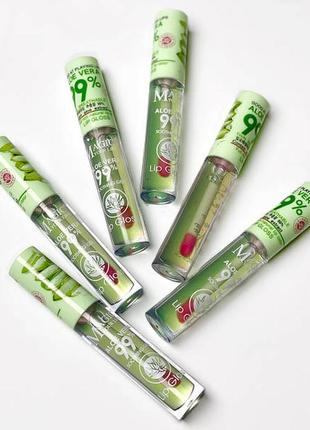 Проявляющийся блеск тинт для губ алоє