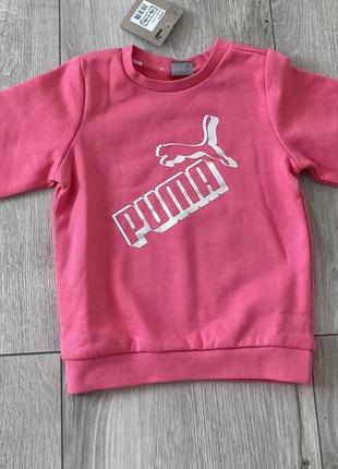 Костюм puma розовый на девочку на флисе2 фото