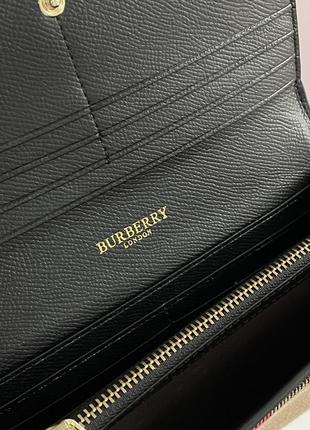 Гаманець burberry credit card wallet brown/black на подарунок 14 лютого / 8 березня5 фото