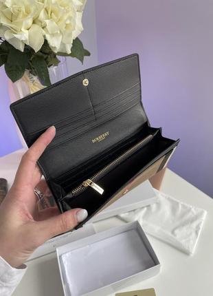 Гаманець burberry credit card wallet brown/black на подарунок 14 лютого / 8 березня6 фото