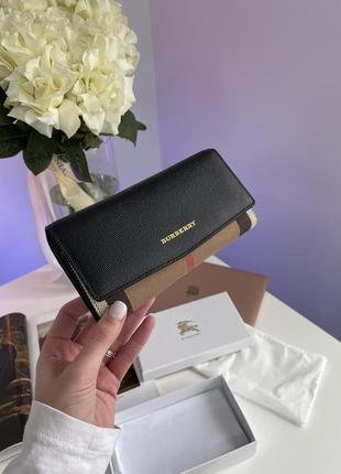 Гаманець burberry credit card wallet brown/black на подарунок 14 лютого / 8 березня7 фото