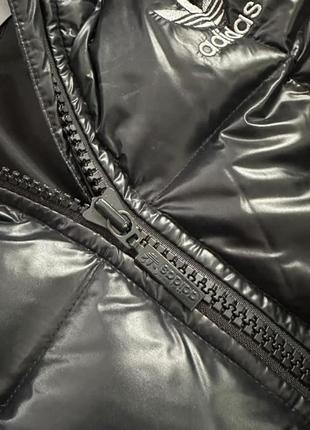Куртка пуховик от adidas с мехом 🖤7 фото