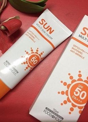 Сонцезахисний крем foodaholic multi sun cream spf 50+pa+++