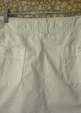 Белая юбка с карманами "south collection" 18 р5 фото