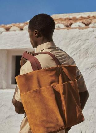 Вместительная сумка mango man из замши !