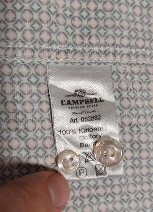 Новая качественная стильная брендовая рубашка campbell premium brand7 фото