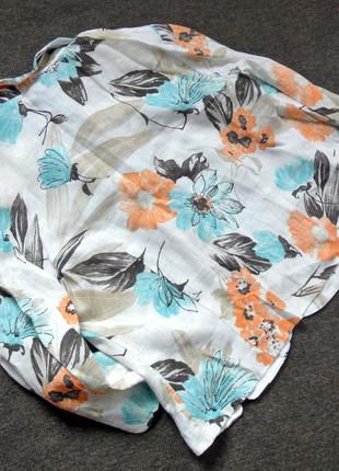 Льняной пиджак в цветочек, жакет из льна steilmann3 фото