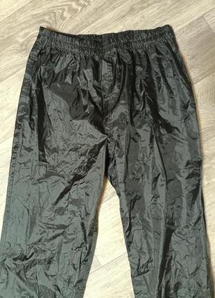 Штаны дождевики xl размер водонепроницаемые черные2 фото