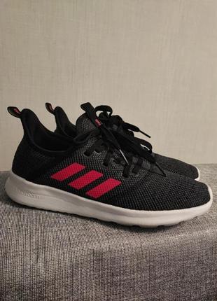 Жіночі кросівки adidas сірі з рожевими полосками/36.5-37 розмір