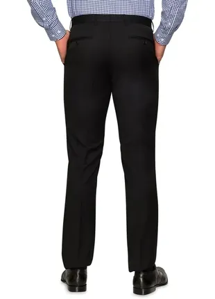 Люкс бренд meyer шерстяные мужские теплые штаны черные брюки шерсть стрейч2 фото