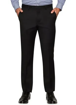 Люкс бренд meyer шерстяные мужские теплые штаны черные брюки шерсть стрейч3 фото