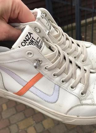 Кожаные кроссовки lonza 38 размер 24,5 см