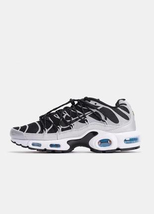 Кросівки nike air force purple gray navy blue dress flats tn plus lace toggle black grey