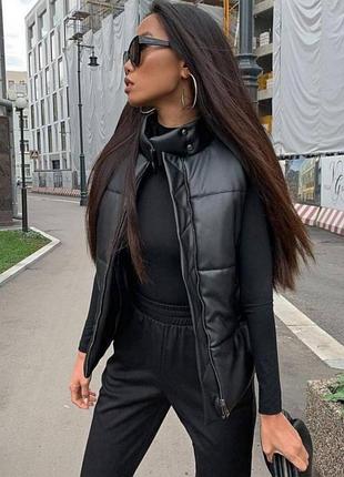 Крутой жилет эко-кожа 🔥супер цена🔥
