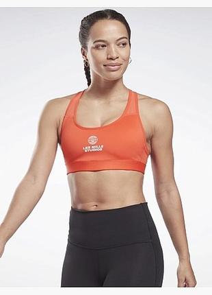 Топ reebok les mills® lux medium-support orange hd4165