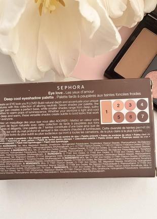 Новая палетка теней sephora eye love ❤️4 фото